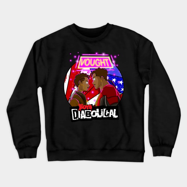 nubian the boys diabolical Crewneck Sweatshirt by super villain